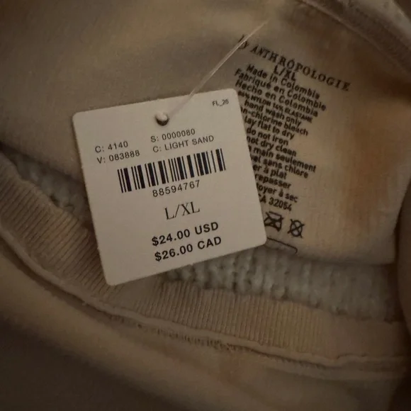 Anthropologie Seamless Ribbed racerback Bralette in Light Sand - Picture 6 of 6